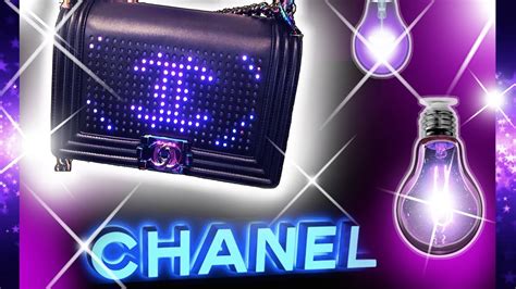 led light chanel bag